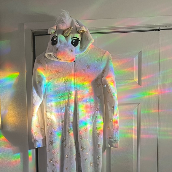 Gold and White Unicorn Jumper - Picture 4 of 8